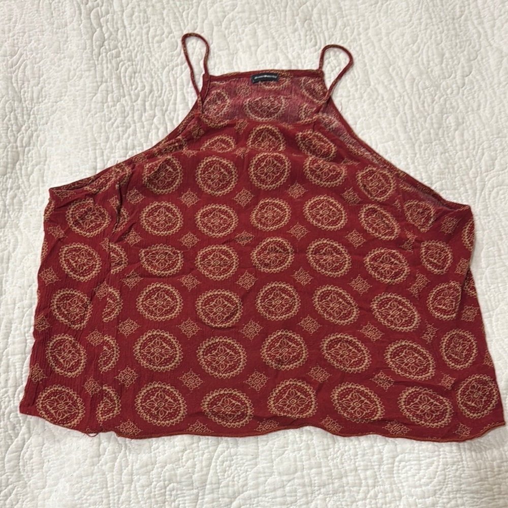 Brandy Melville Red Crop Camisole Top